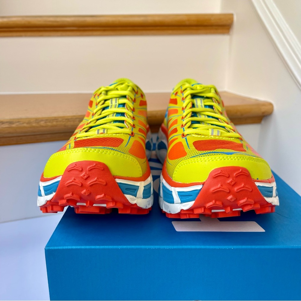 NWT Hoka Mafate Speed 2 Running Shoes Unisex Trail in Flame / Evening Primrose - Picture 13 of 16